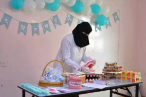 نظمت طالبات جامعة الحضارة ندوة توعوية لأطفال دار الحياة لرعاية مرضى السرطان.